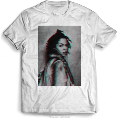 Lauryn Hill Glitch Effect Man / Woman T-Shirt New 100% Cotton Top Quality Tshirt Men Tees Harajuku