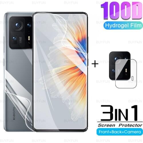 3in1 Hydrogel Film For Xiaomi Mix 4 Camera Protector For xiaomi xiami xioami mix 4 6.67inch Screen Protector soft protect film