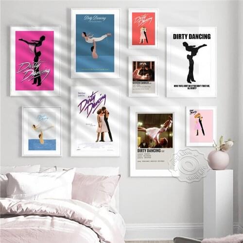 Classic Love Movie Dirty Dancing Retro Art Poster, Dance Movie Canvas Painting Wall Picture, Home Background Decor Art Prints
