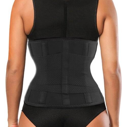 Large Size Elstiac Lumbar Support Back Brace Recovery Black Belt Waist Trainning Orthopedic Posture Corrector Trainer Muscle