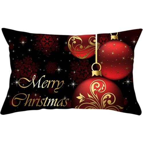 Cushion Cover Black Pillow Cover For Living Room Sofa 18x18 Decoration Pillow Case Christmas Decoration for Home 50x30cm