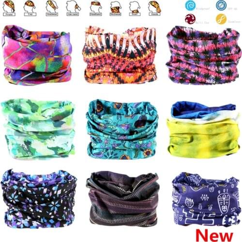 Novelty Multi-color Seamless Bandanas Headwear Scarf Magic Headband Face Mask Wrap Bicycle Headscarf Frauen Schal