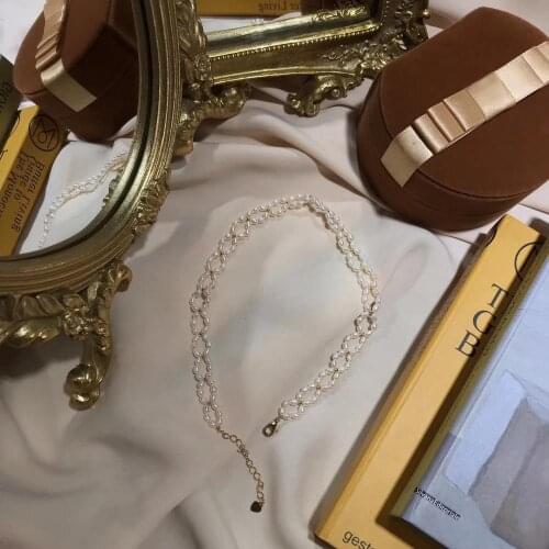 Cultured white pearls choker Necklace,Women Necklace with Handpicked Freshwater Pearls for Wedding Party decoration Jewelry