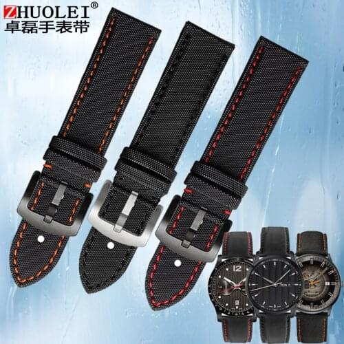 Fiber nylon Waterproof watchband with male white 20 21 22 23 mm Handmade Canvas Watchband Army Sport Watch Nylon Watchband Strap