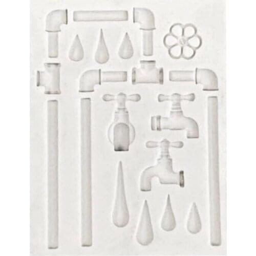 Sugarcraft Mould Silicone Water-tap Theme 3D Cartoon Bakeware Tools Safe Kitchen