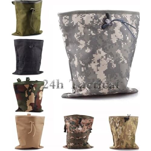 Tactical Military Molle Utility Magazine Pouches Hunting Mag Ammo Dump Drop Large Survival Holster Bag For Airsoft CS Paintball