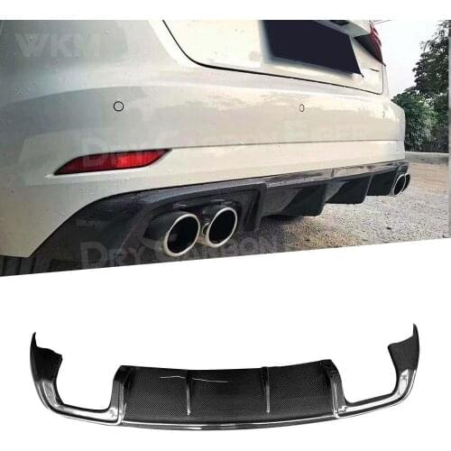 Carbon Fiber Rear Bumper Extension for Audi A3 Sline S3 Hatchback Sportback 2017 2018 2019 Car Styling