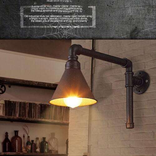 Vintage wall lamp light foyer study aisle corridor pub restaurant cafe wall lamp retro loft wall sconce water pipe light bra