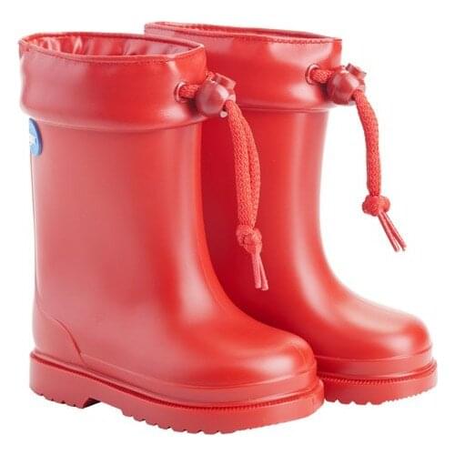 Igor water boots for boy or girl in red with tassel