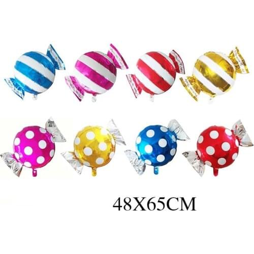 5pcs/lot Candy Balloons Foil Balloon 8 Color Thick Balloon Birthday New Year party Wedding Decoration Balloon Inflatable Toys