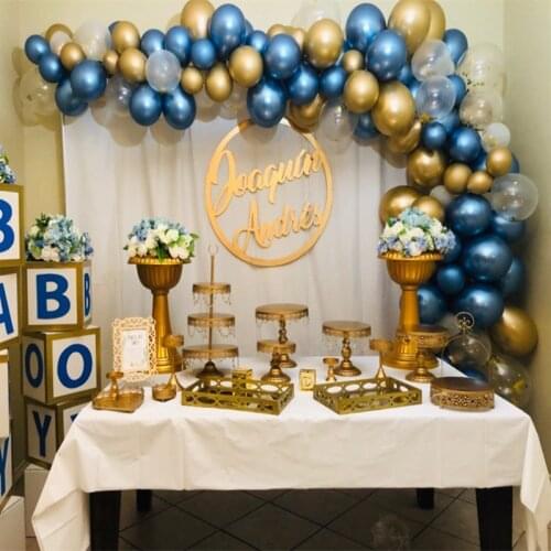 DIY Gold Metallic Arch Balloons 5 12 18 Inch Round Latex Balloon for Childrens Birthday Party Wedding Decoration Baby Shower