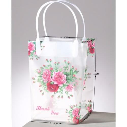 100pcs/lot) small PVC gift shopping bag