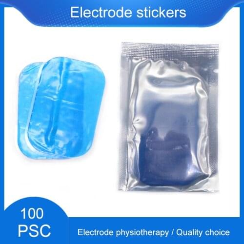 100Pcs Self-adhesive EMS Hydrogel Electrode Sticker Muscle Stimulator Body Muscle Stimulator ABS Trainer Massage Device Tens