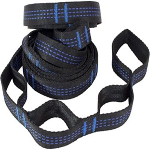 2PCS Adjustable Hammock Straps with Buckle Loops Outdoor Tree Hanging Aerial Yoga Hammock Strap Rope Belt Hamaca Colgante Hamak