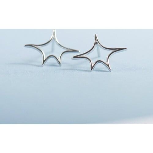 2020 New s925 Sterling Silver Earrings for Women Fashion Ear Jewelry Star Ear Pin Wedding Anniversary Jewelry Gift