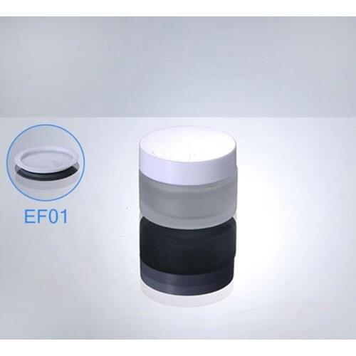 300pcs/lot glass 20ml Small Cosmetic Bottle mini 20g Empty Frosted cream jar Sample Packaging Jars with White lids