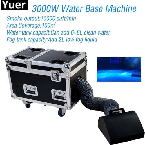 3000W Water Base Fog Machine Dry Ice Effect Haze Machine Wedding Stage DJ Disco Equipment Party Stage Effect Light Machine