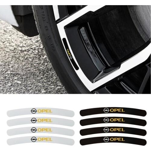 4PCS Car Wheels Rims Decoration Sticker Decal For OPEL Tigra Twintop Zafira Adam Karl Combo Meriva Agila Grandland X Omega