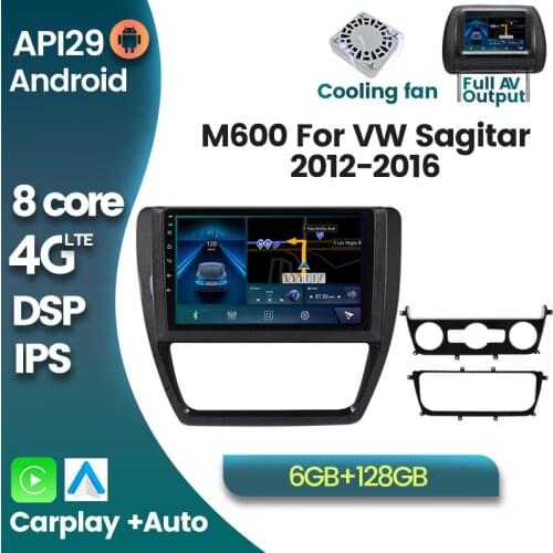 Android10 DSP 6G+128G Car Radio Multimidia player For Volkswagen VW Sagitar Jetta Bora 2011-2018 Car GPS navi 2DIN Audio unit