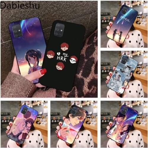 Your Name Movie Anime Black Cell Phone Case For Samsung Galaxy A21S A01 A11 A31 A81 A10 A20 A30 A40 A50 A70 A80 A71 A51
