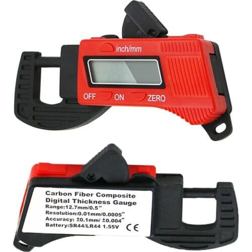 Digital Thickness Gauge 0-12.7mm Thickness Tester Thickness Gauge Caliper Meter Width Measure Tools
