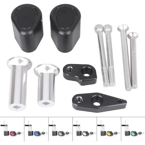 For Kawasaki ER6N ER-6N Frame Slider Crash Pad Protector Guard 2006-2011 Aluminum + ABS Plastic Motorbike Parts Accessories