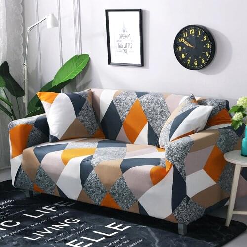 Stretch Slipcover Sectional Elastic Stretch Sofa Cover for Living Room Couch Cover L Shape Corner Armchair Cover 1/2/3/4 Seater