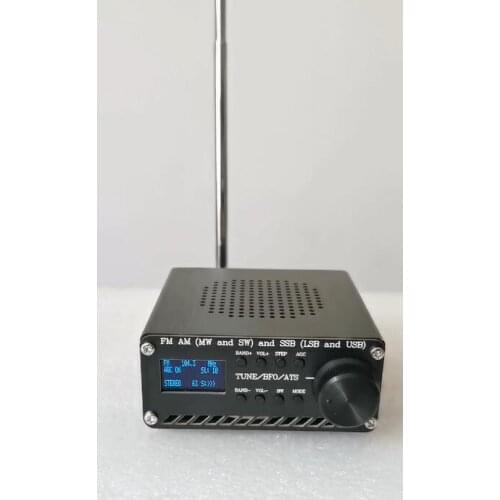 Finished SI4732 All Band Radio Receiver FM AM (MW & SW) SSB (LSB & USB) with lithium battery + Antenna + Speaker + Case