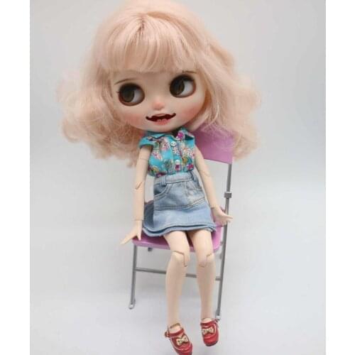 Customization doll DIY Nude joint body blyth doll For Girls not include clothes The eye chips are random cute doll 04
