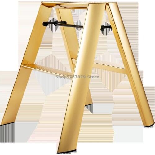 Aluminum Alloy Ladder And Domestic Stool Design Ml2.0-2 Gold Silver Copper