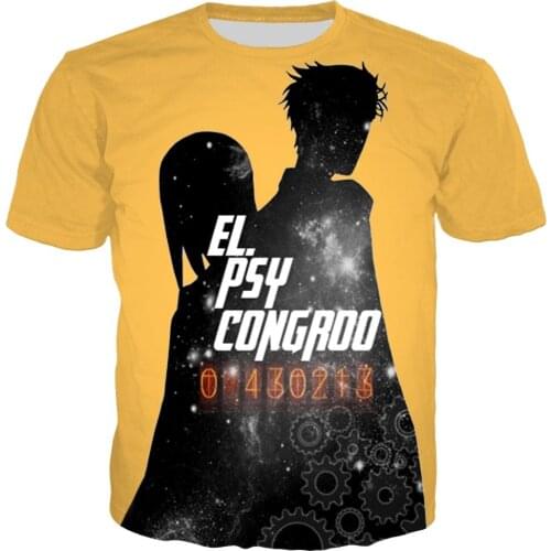 Summer Harajuku Short Sleeve T-Shirt 3D Print Men/Women Anime Steins Gate T Shirt Casual Streetwear Cute Pullover Tops