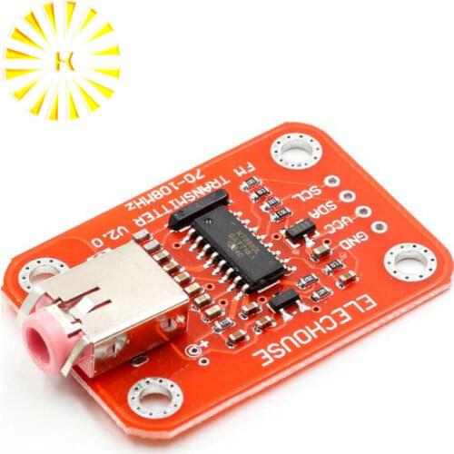 FM Transmitter Module V2.0 Digital FM Radio Module For Arduino Microphone Audio