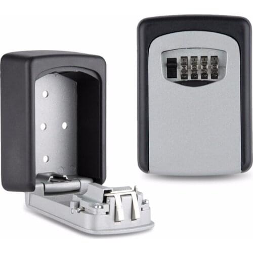 Wall Mounted Key Safe Storage Lock 4 Digit Combination Password Security Key Box Zinc alloy Security Storage Box KS-003