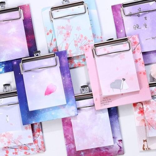 Office decor korean stationary paper cute sticky notes notepads stationery sakura memo pad kawaii Folder notes free shipping