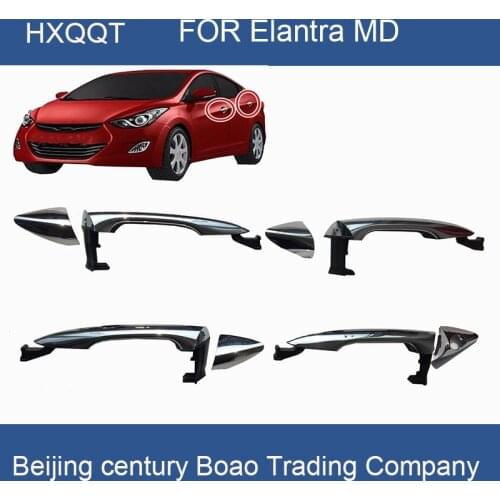 For Elantra MD Outside Door Handle Catch Chrome 8 PCS 1SET 2012-15 Door handle