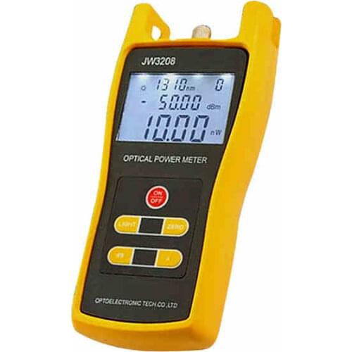 Premium JW3208A Fiber Optic Power Meter Tool Tester Optical Light Source SC and FC Adapters -70~+6dbm