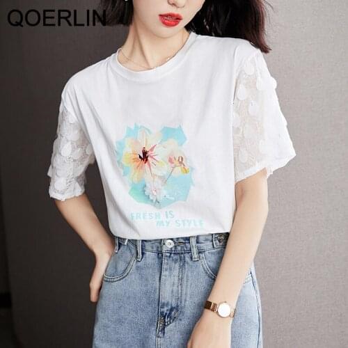 QoerliN Women's T-shirts With Print