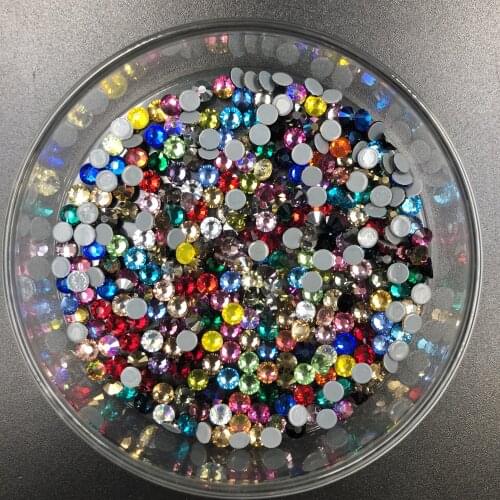 Polaris SMC Cut 42 Colors Mixed Glass Lron On Rhinestones SS20 Hotfix Rhinestones AAAAA Glass Handicrafts For Garment Accessory