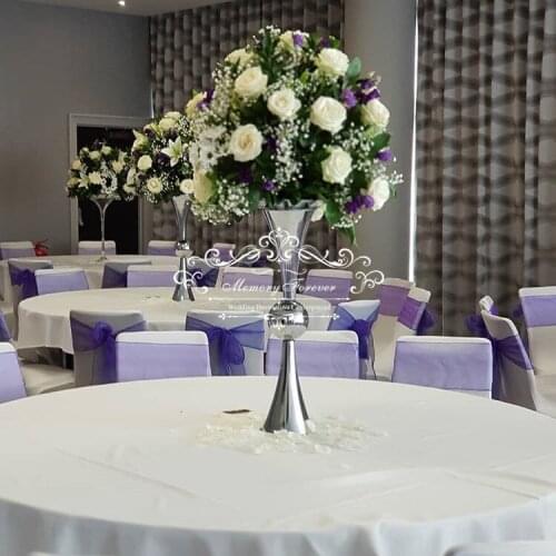 Wedding DIY trumpet vase flower arrangements wholesale tall centerpiece vases wedding table decoration gifts