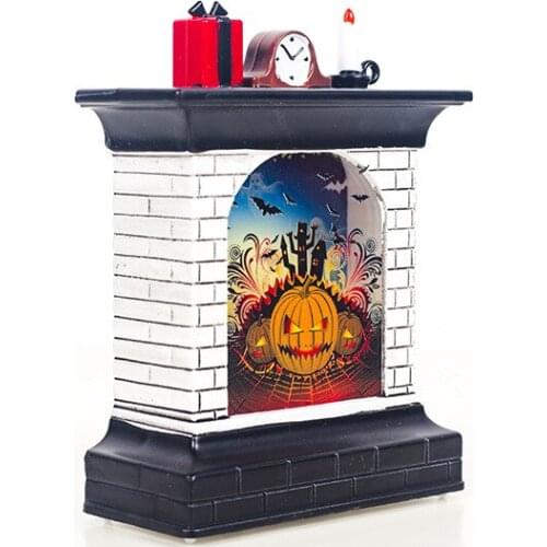 Halloween Light Decoration Creative Fireplace LED Ghost Festival Lights Home and Garden Atmosphere Arrangement Props