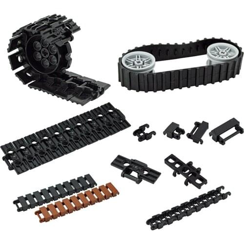Building Bricks Technical Parts Bulk Chain Link Gear Tank Track Tread Compatible With 53992 88323 3873 3711 Assembles Particles