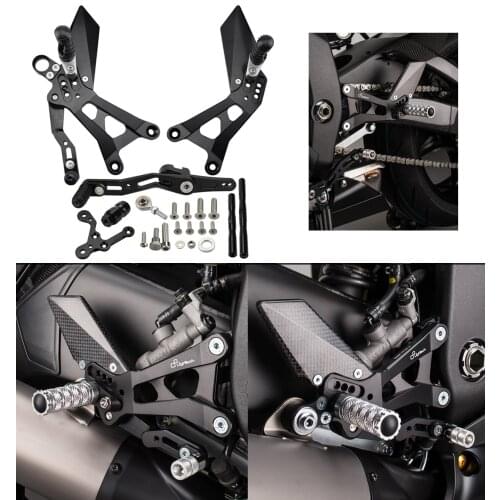 Mtkracing for yamaha r6 r 6 increased rear pedal for motorcycle articulated pedal system 2017-2020