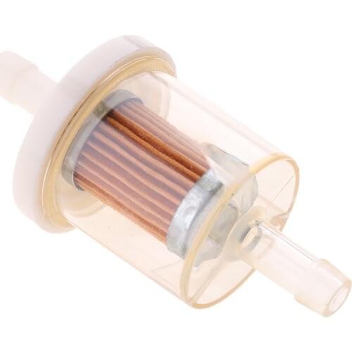 Inline Fuel Filter Small Plastic For Motorcycle Scooter Petrol 7mm Pipe