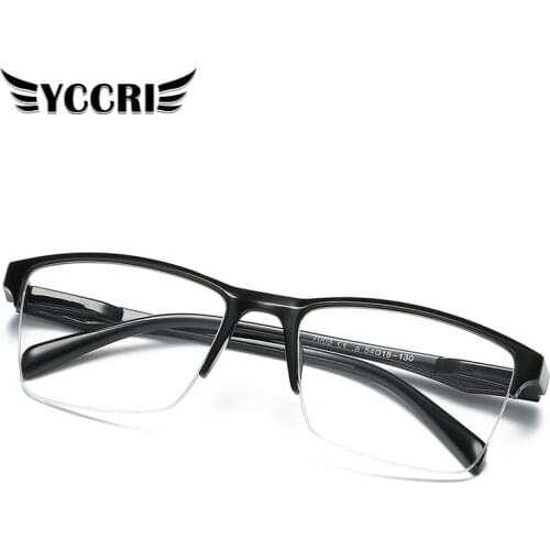 YCCRI New Female Male Half-diopter Reading Glasses Half-frame +75 +100 +125 +150 +175 200 +225 +250 +275 +325 +350 +375 +400