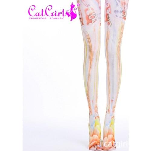 RUIN Womens tights Womens Pantyhose Chinese style Colorful Tights Girls Tights