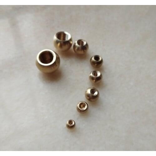 10pcs/lot M3/M4/M5/M6/m10 female ball head hanging board brass nut decorative copper nut furniture hardware lighting accessories