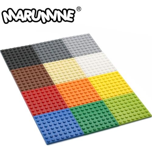 MARUMINE 8x8 64Dots Baseplate 5PCS Particles Building Blocks Plate 41539 MOC Bricks Set DIY Classic Educational Children Toy