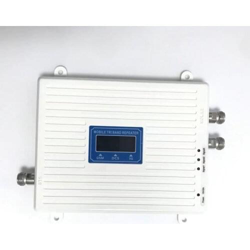 Celluar GSM REPEATER Mobile Tri brand Signal Booster Cell phone 2G 3G 4G 900/1800/2100MHZ AMPLIFIER