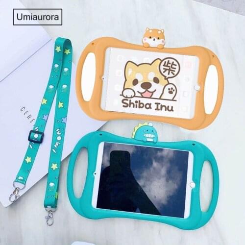 Kids Tablet Case For iPad 6th 9.7 2017 2018 Air 2 Pro 9.7 7th Gen 10.2 Mini 1 2 3 4 5 2019 Shockproof Silicon Stand Tablet Cover