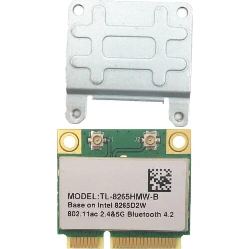 For Intel 8265 IT-8265HMW 8265D2W 802.11ac 867Mbps Dual Band MINI PCI-E WiFi Support Bluetooth 4.2 Card for Win 10